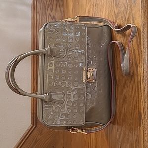 Arcadia Embossed Patent Leather Satchel